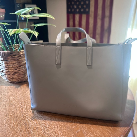 Calpak Handbags - Calpak Gray Laptop Bag